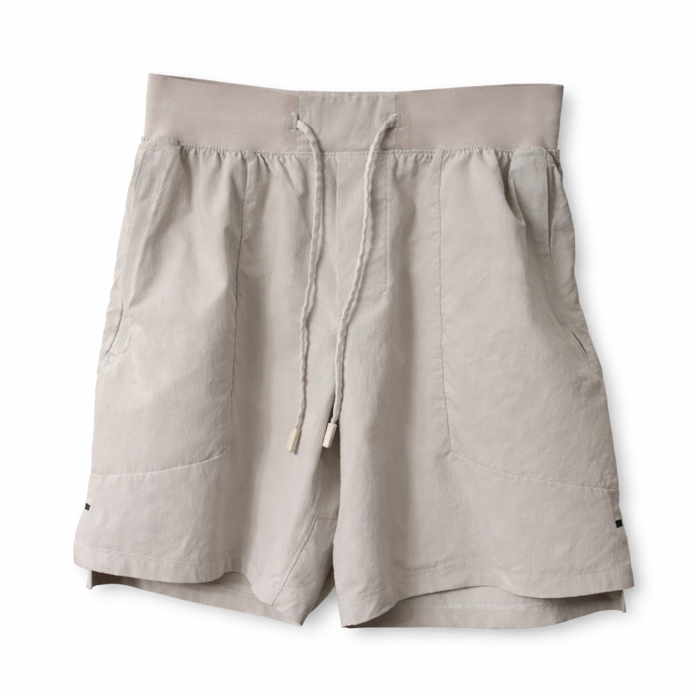 Lululemon Light Grey /white Drawstring Athletic Shorts | XS